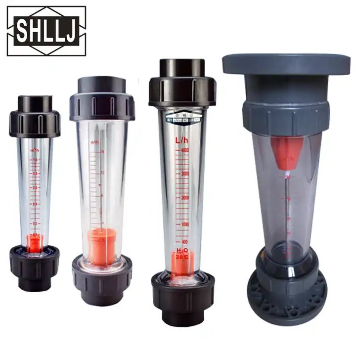LZS Series Plastic Type Flowmeter Durable Vertical Rotor With Low Pressure 2 to 50L/h Water Flowmeter for Sale