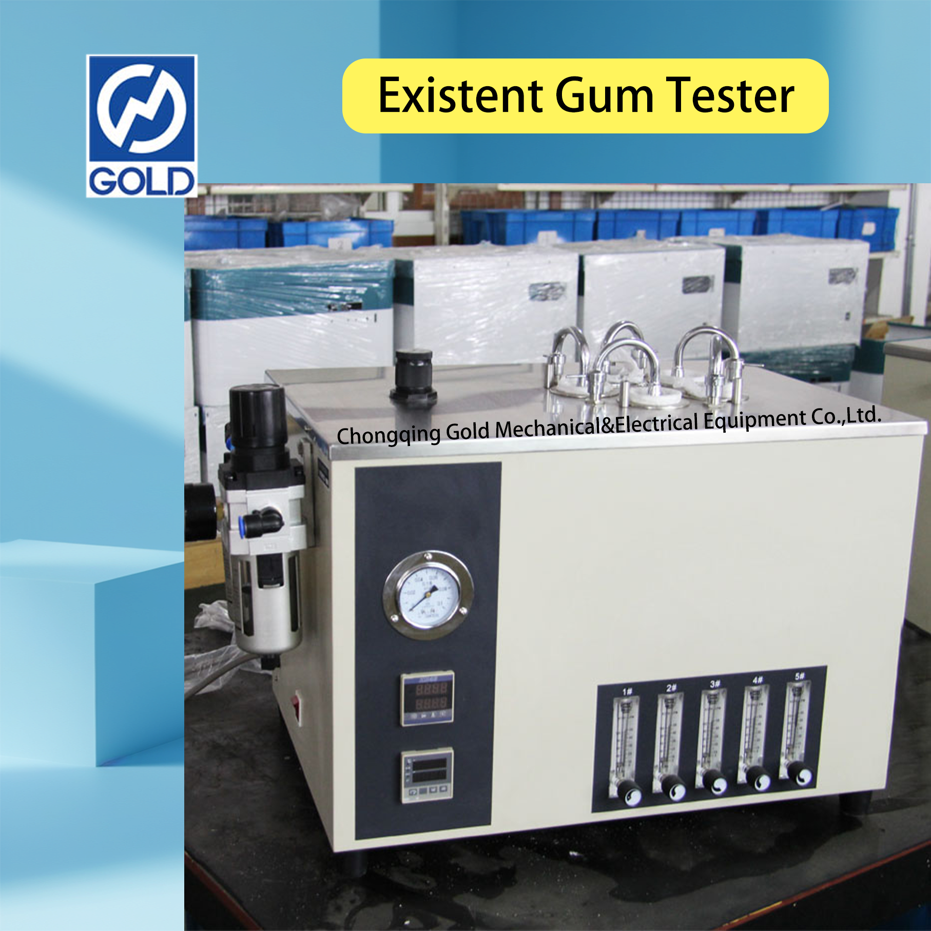 Existent Gum Tester ASTM D381 Laboratory Instrument Existent Gum Content Tester in Aviation Gasoline