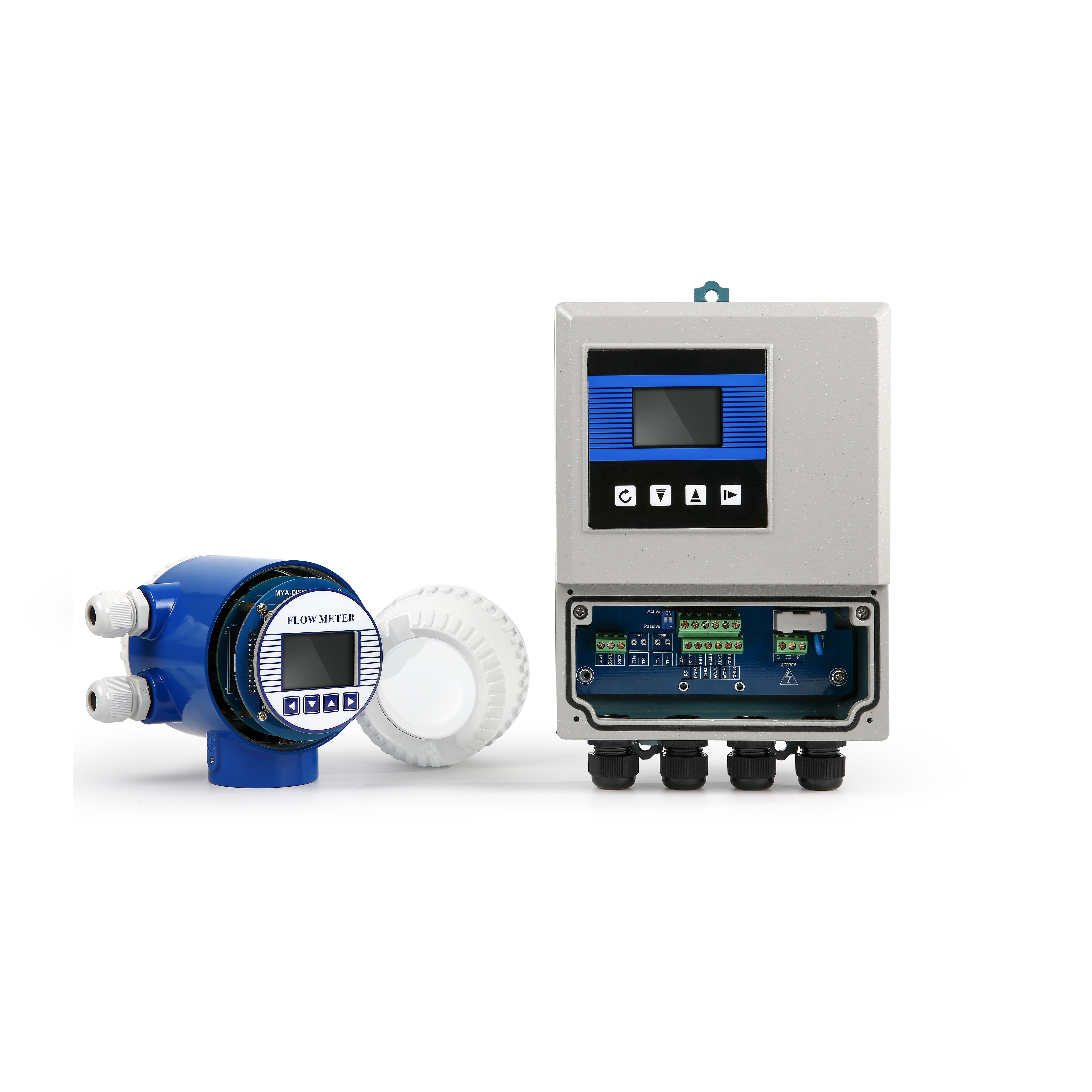 Yheng Cheap Price Split Sea Water River Electromagnetic Flow Meter PCB Transmitter Water Magnetic Flowmeter Converter