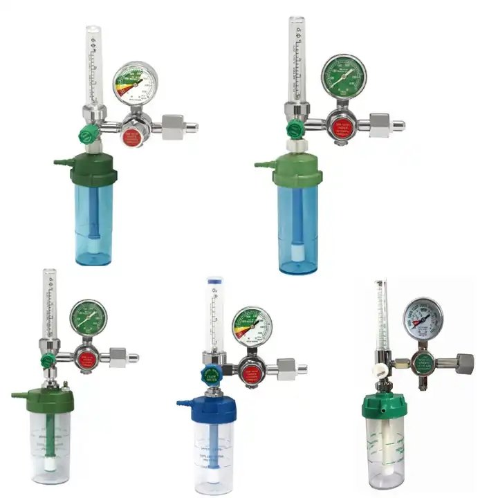 Low Price Oxygen Pressure Gas Regulator Inhaler O2 Pressure Reducer Oxygen Gauge Flow Meter