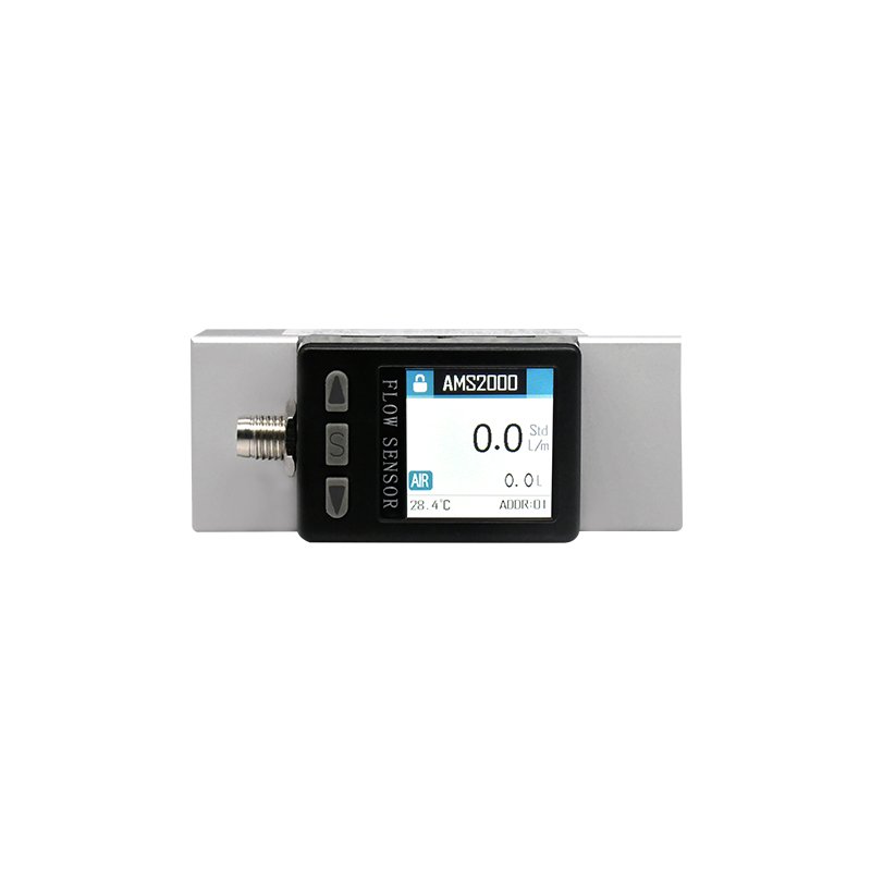 LCD Display Mass Flow Meter Standard Modbus RTU Communication Various Gas Measurements