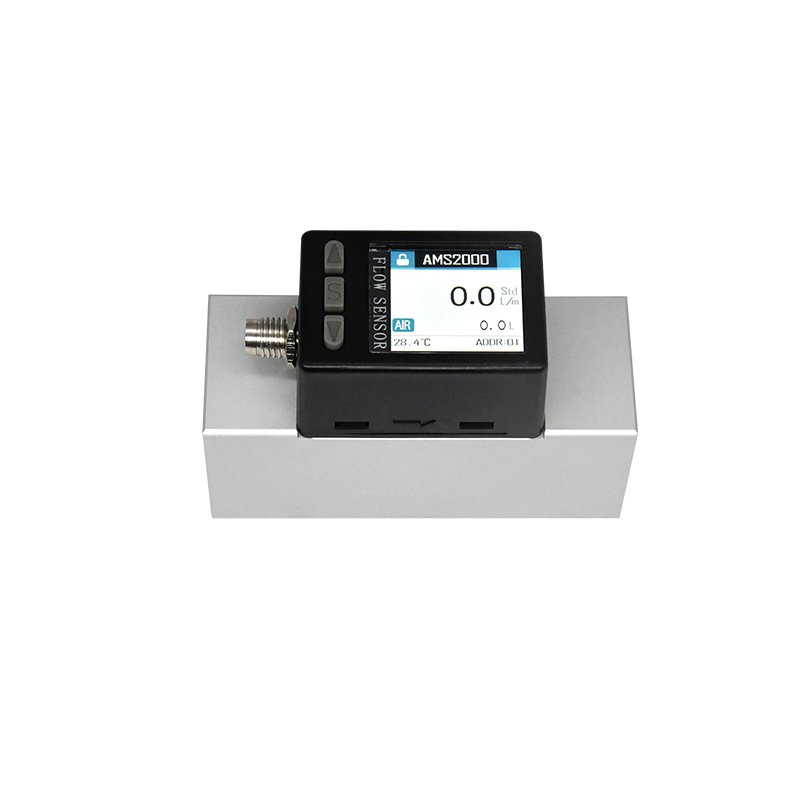 LCD Display Mass Flow Meter Standard Modbus RTU Communication Various Gas Measurements