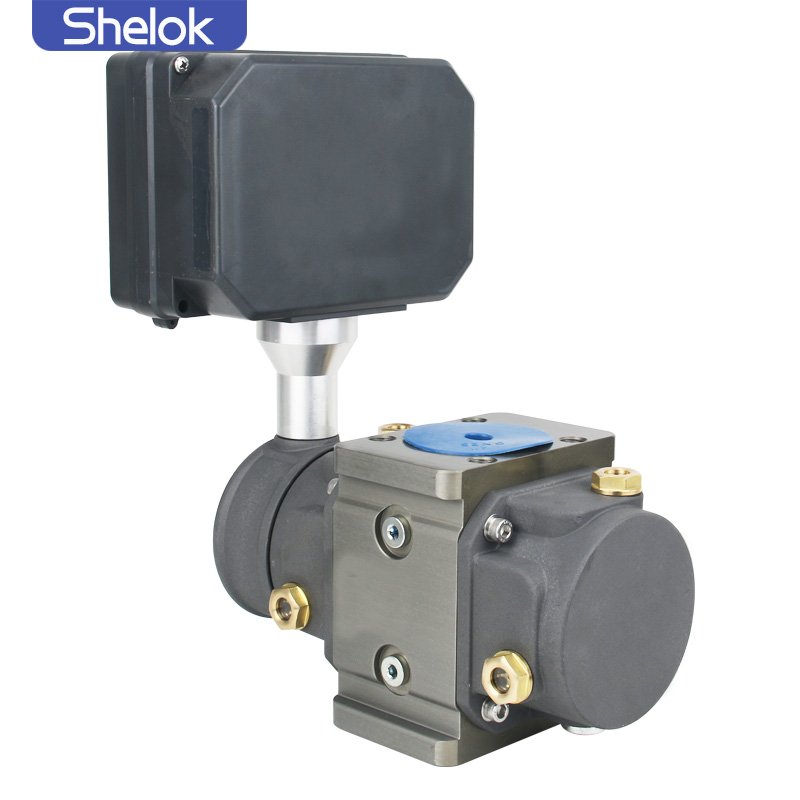 Shelok Factory Intelligent DN-25-250 LCD Display Gas Waist Wheel Flowmeter 24VDC Battery RS485 4-20mA 1.0% 1.5% Roots Flowmeter