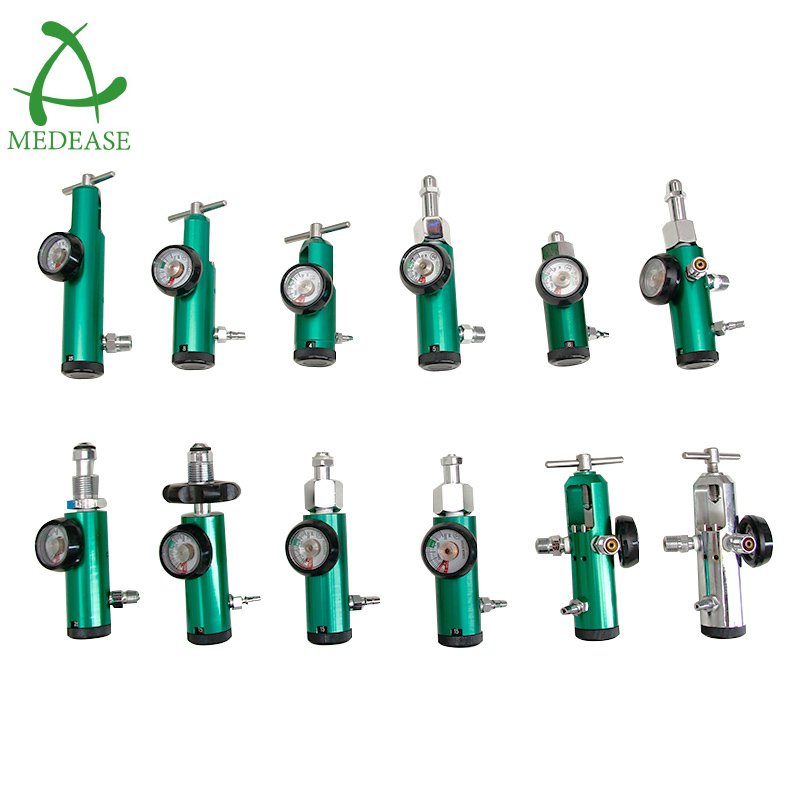 Click Style Other Emergency High Low Flow Carefusion Pressure Regulator CGA870 Medical Cylinder Valve Fixed Oxygen-Regulator