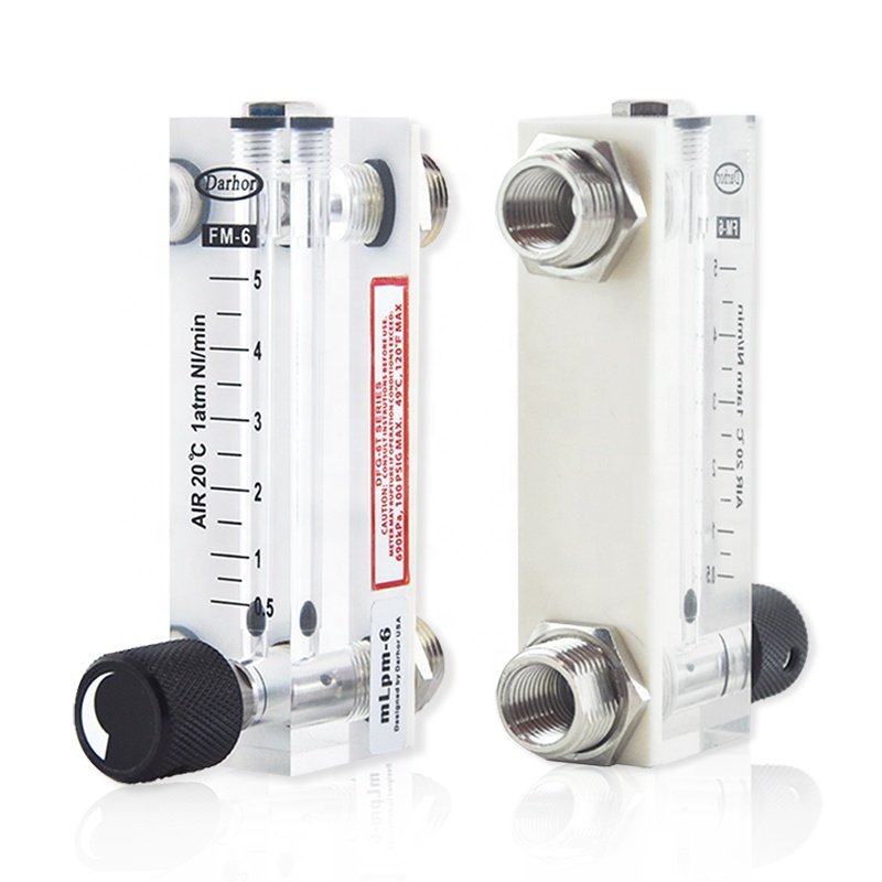 DFG-6T Hot Sale Adjustable Variable Area Low Flow Air Volume Meters Gas Ozone Generator Flow Meter Flowmeter with Regulator