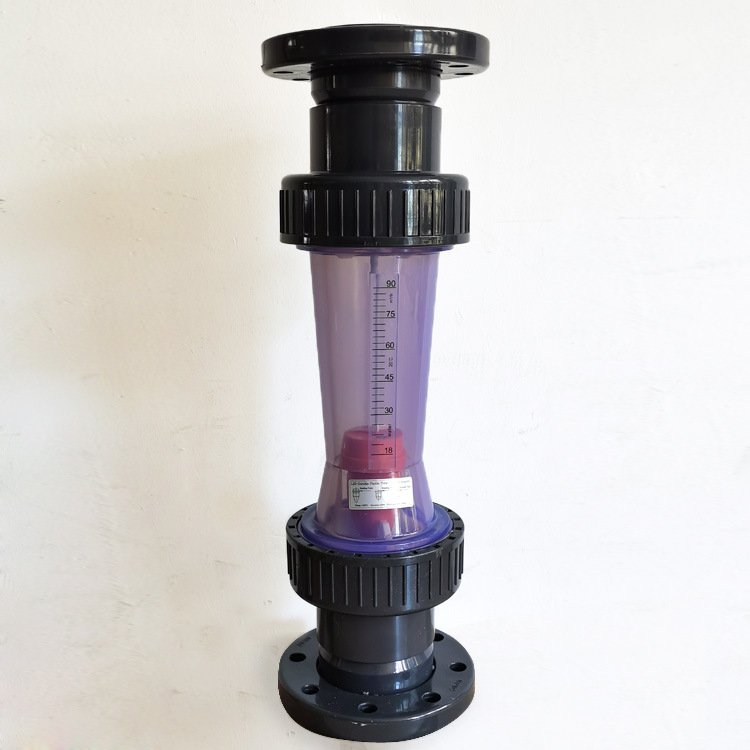 LZS-100 LZS-125 LZS-150 DN100 DN125 DN150 Low Cost Variable Area Flowmeter Flange Plastic Tube Rotameter for Salt Water