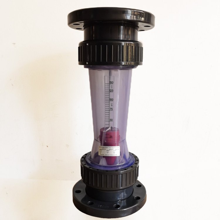 LZS-100 LZS-125 LZS-150 DN100 DN125 DN150 Low Cost Variable Area Flowmeter Flange Plastic Tube Rotameter for Salt Water