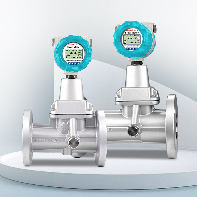 Precession Vortex Flowmeter Flange Connection Natural Gas Methane Air Nitrogen Oxygen Gas Flow Meters Modbus Output