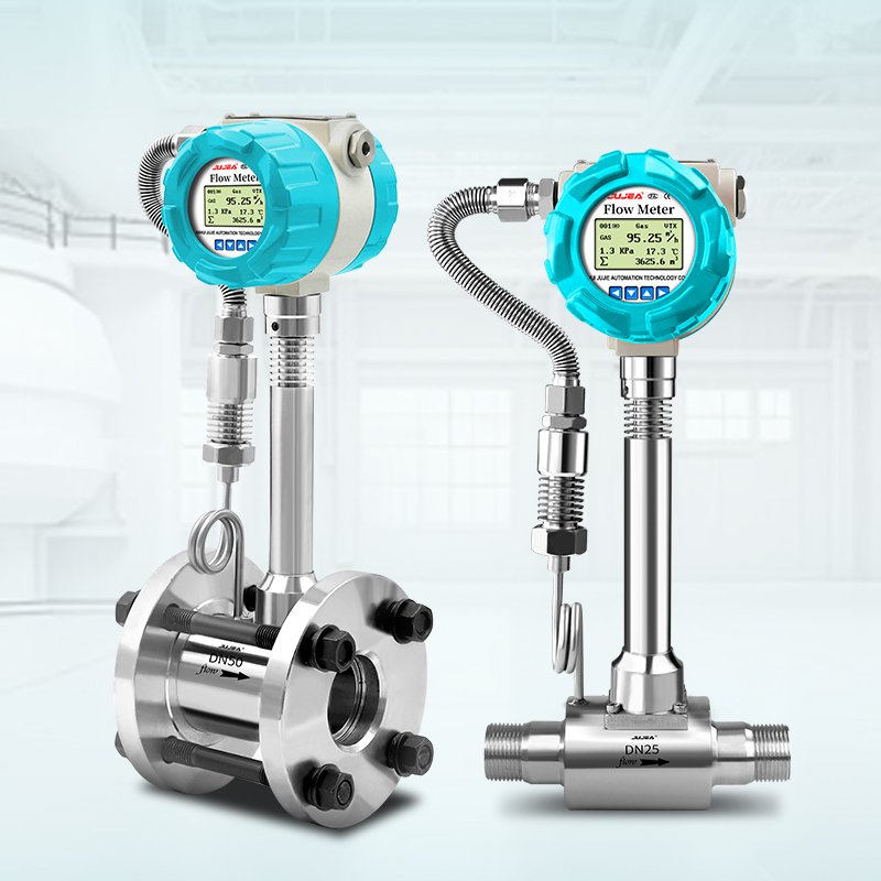 Manufacturer Wholesale Vortex Flowmeter Clamped Flange Gas Liquid Air Flow Meter Natural Gas Flow Meters