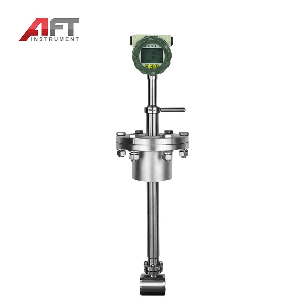 Digital 4-20ma 2 Wires Current Output 304 Compress Dirty Gas air vortex Flow Meter