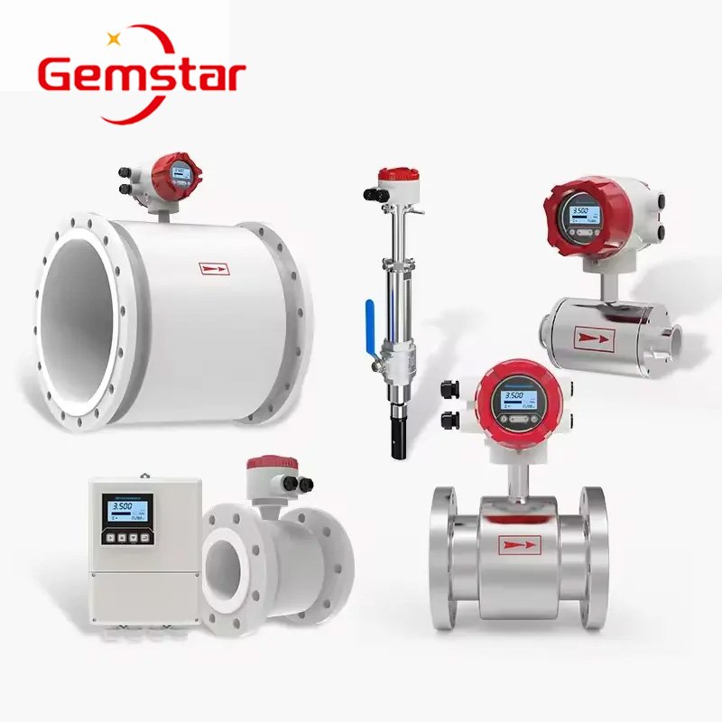 Industrial Master High-Rangeability Electromagnetic Flow Meter Stainless Steel Digital Meter Water Oil Liquid Air OEM
