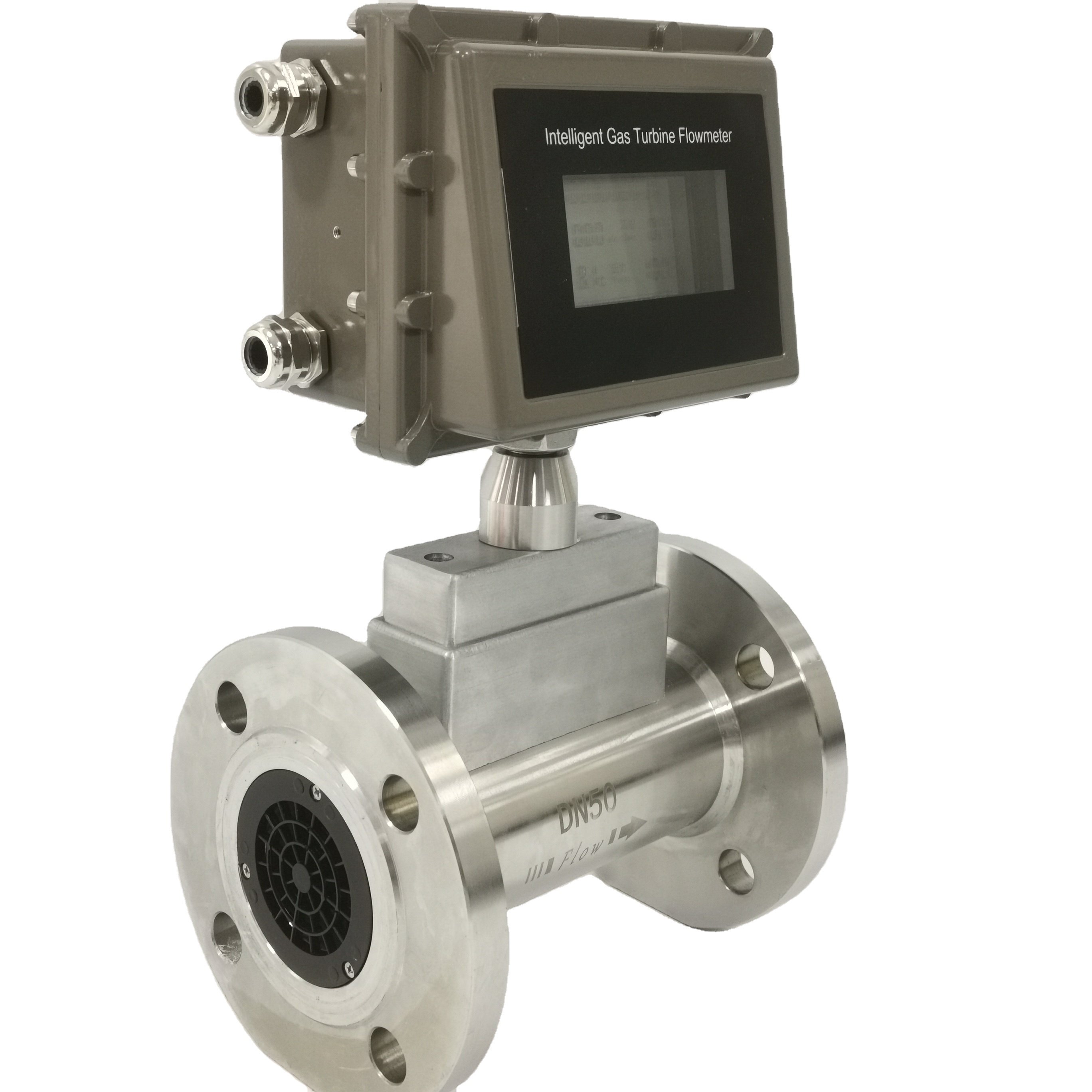 Manufacturer Digital LCD Display Ultrasonic Flowmeter for Fuel Water Gas Oil and Air