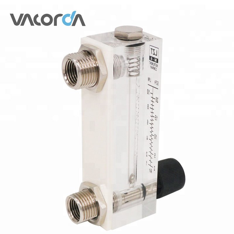 4T 6T 8T Panel Mounted Acrylic Flow Meter Water Flowmeter Air Flowmeter