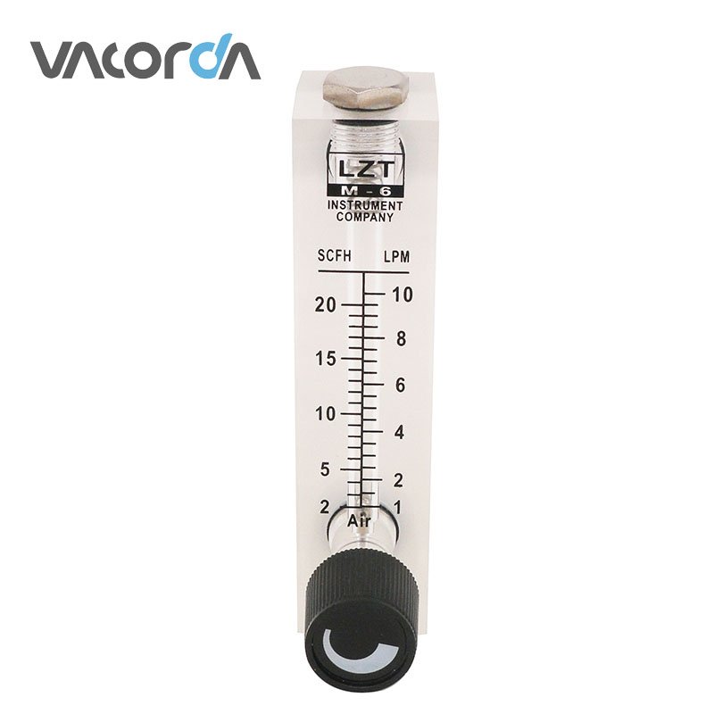 4T 6T 8T Panel Mounted Acrylic Flow Meter Water Flowmeter Air Flowmeter
