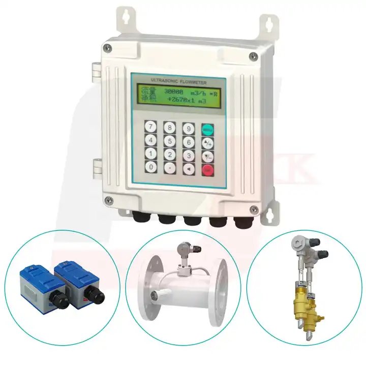 Module Type Open Channel Wall Mounted Clamp on Chemical Liquid Insertion Ultrasonic Flowmeter Sensor Ultrasonic Water Flow Meter