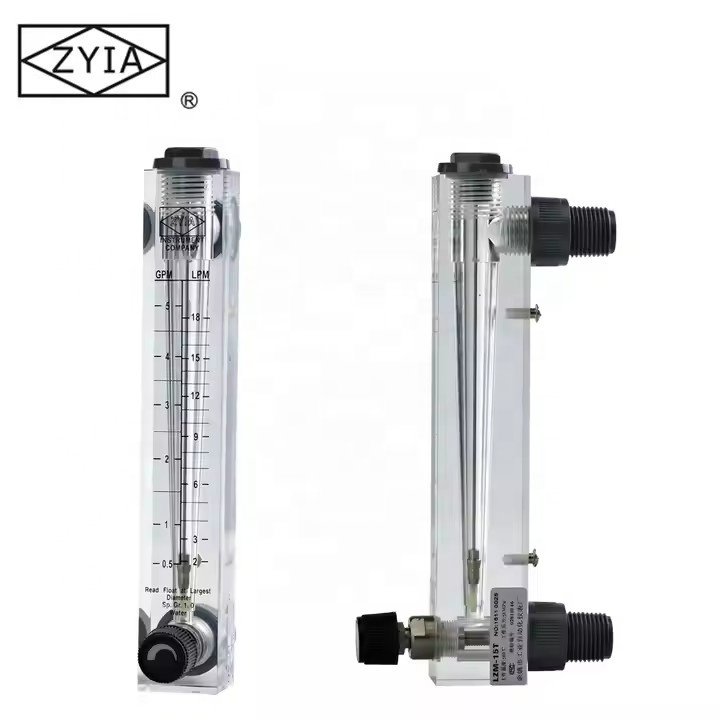 Easy to Read Float Panel Liquid Control Mechanical Water Water Flow Meter Variable Flowmeter Rotameter With Adjustable Valve