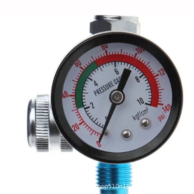 Spray Gun Breech Truck air Pressure Regulator Flow Meter