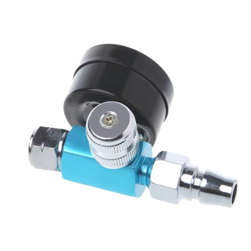 Spray Gun Breech Truck air Pressure Regulator Flow Meter