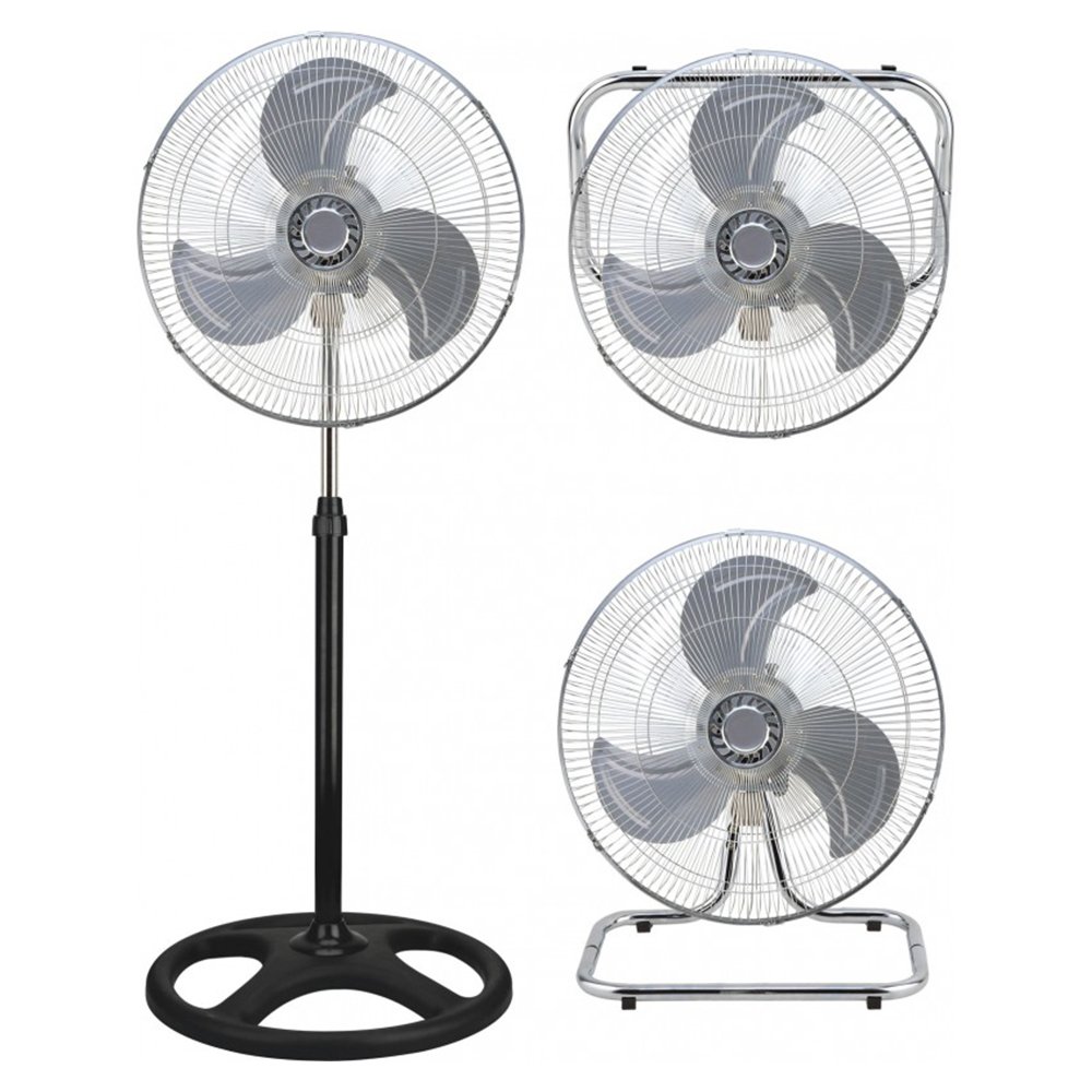 Pedestal Powerful Electric Metal Material 3 in 1 Industrial Fan Round Flow 16 18 20 Inch Standing Fan