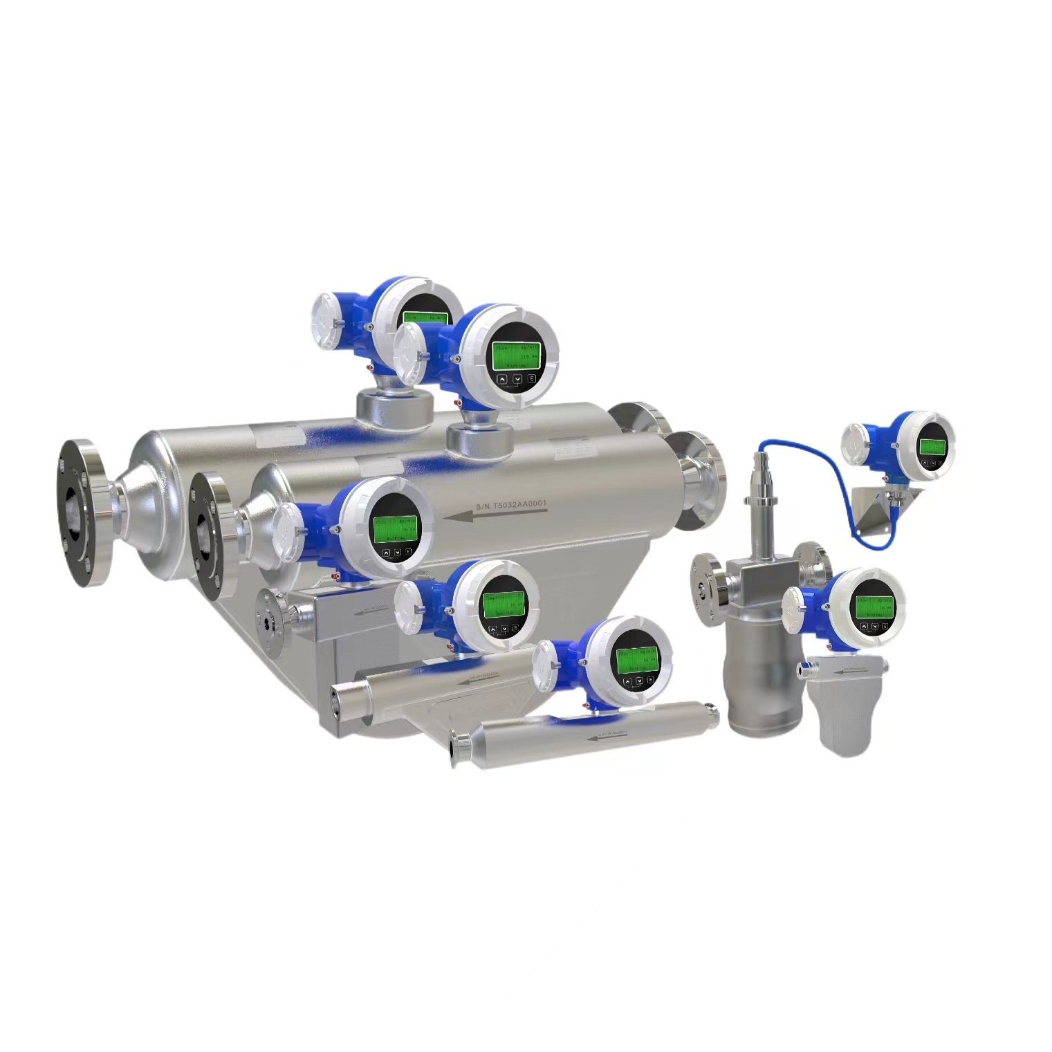 0.2% Accuracy LPG Gas Quality DN08-DN200 Liquid Coriolis Mass Flow Meter
