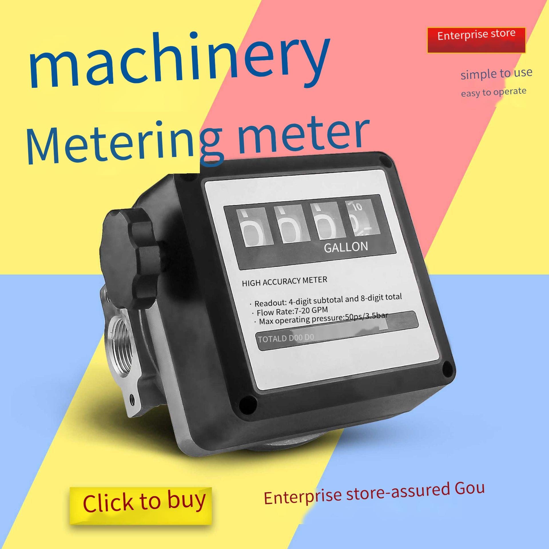 High Precision Aluminum Housing Number Digital Display Mechanical Flowmeter Lpg Gas Mechanical Flow Meters