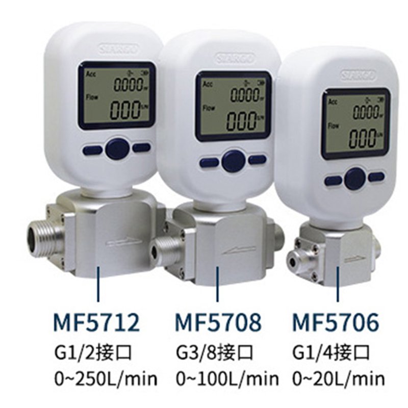 Portable Digital Air Mass Flow Meter Wireless LoRa or Wifi Stand-Alone Version 0-100SLPM