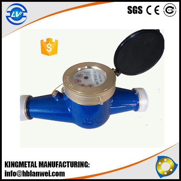 Factory Direct Price Iron Brass Water Meter Multi-jet Water Meter 1/2"3/4"water Meters for Infrastructure