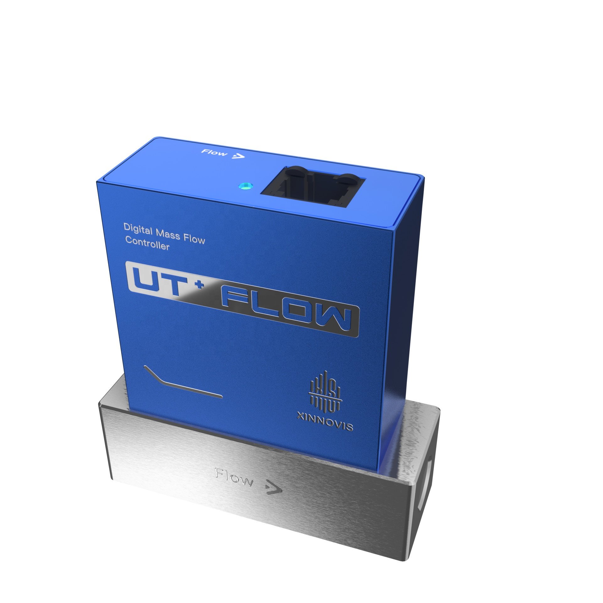 Portable Digital Gas Mass Flow Controller UT Series Alloy and Aluminium Made Features RS485/0-5V/4-20mA Interfaces for Gauges