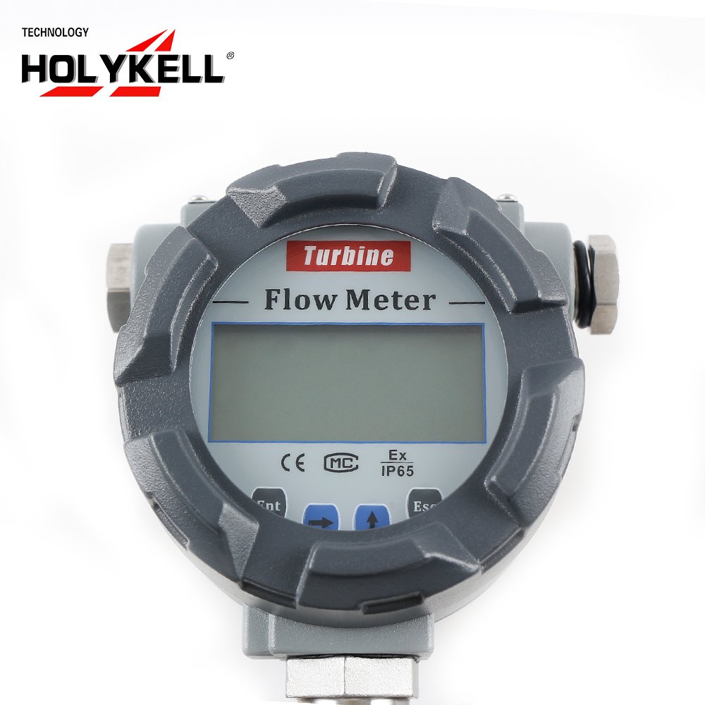 Holykell OEM High Accuracy Digital diesel Flow Meter Turbine Fuel Oil Hydraulic Flow Meter