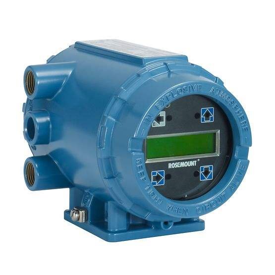 Stainless Steel Rosemount Electromagnetic Flowmeter LCD for Gas Oil Air Medium