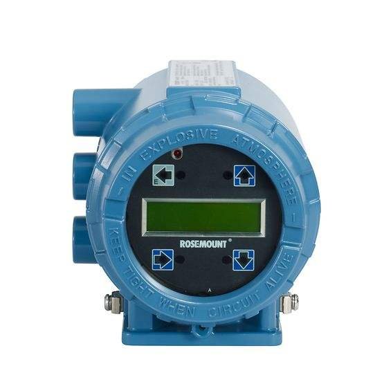 Stainless Steel Rosemount Electromagnetic Flowmeter LCD for Gas Oil Air Medium