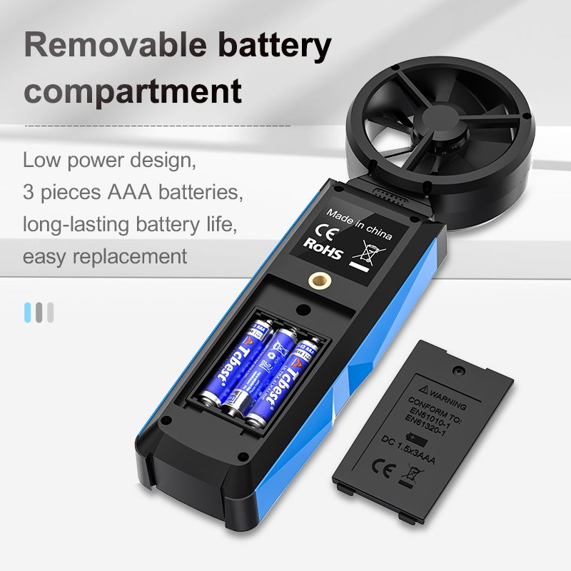 Digital Wind Anemometer AM620 Air Flow Meter for Wind Speed Temperature Meter Anemometer Wind Anemometer