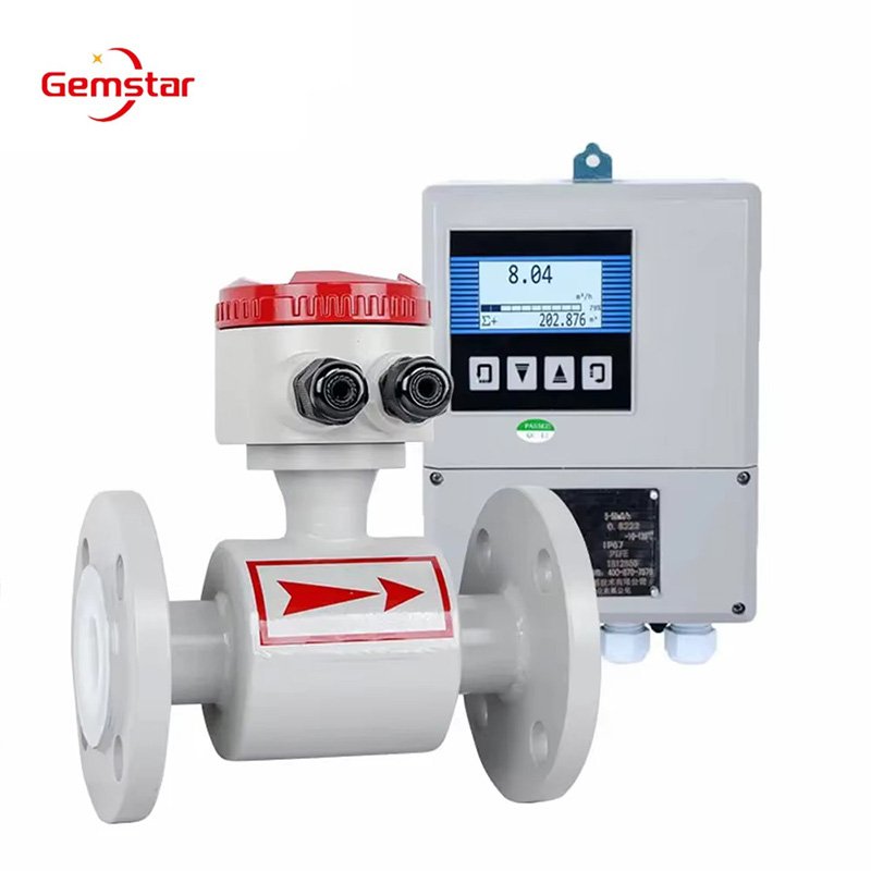 OEM Customizable Stainless Steel 316 Mag Meters EMF Electromagnetic Flowmeter Water Air Fluid Use Sea Water Salt Solution Oil