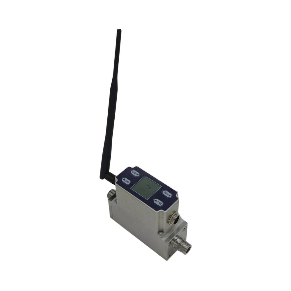 Micro Thermal Gas Mass Flow Meter Nitrogen Oxygen Compressed Air Methane Hydrogen Series DN10 15 20 OEM with 4G LoRa Iot