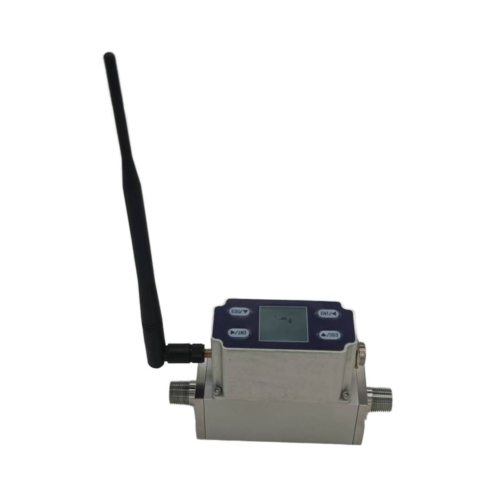 Micro Thermal Gas Mass Flow Meter Nitrogen Oxygen Compressed Air Methane Hydrogen Series DN10 15 20 OEM with 4G LoRa Iot
