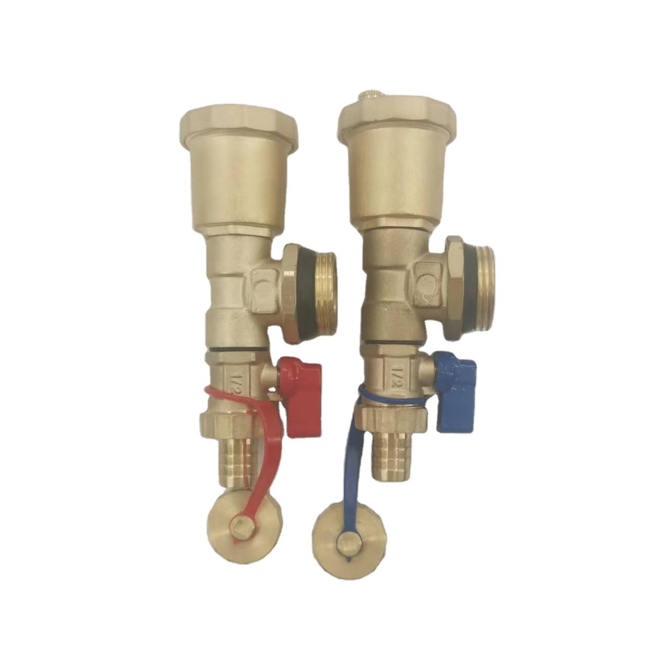 3 Way Stainless Steel Flow Meter Radiant Floor Heating Manifold with Ball Valve and air Vent Valve