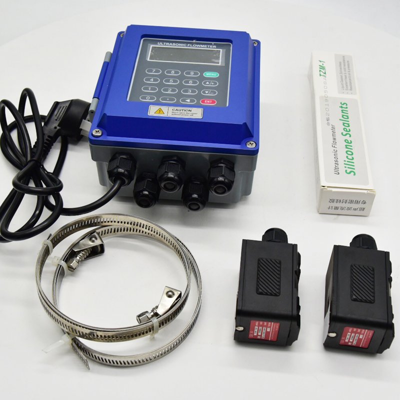 Hot Selling Ultrasonic Intelligent Sensor Gas Mass Flow Meter External Clamp Portable Ultrasonic Flow Meter