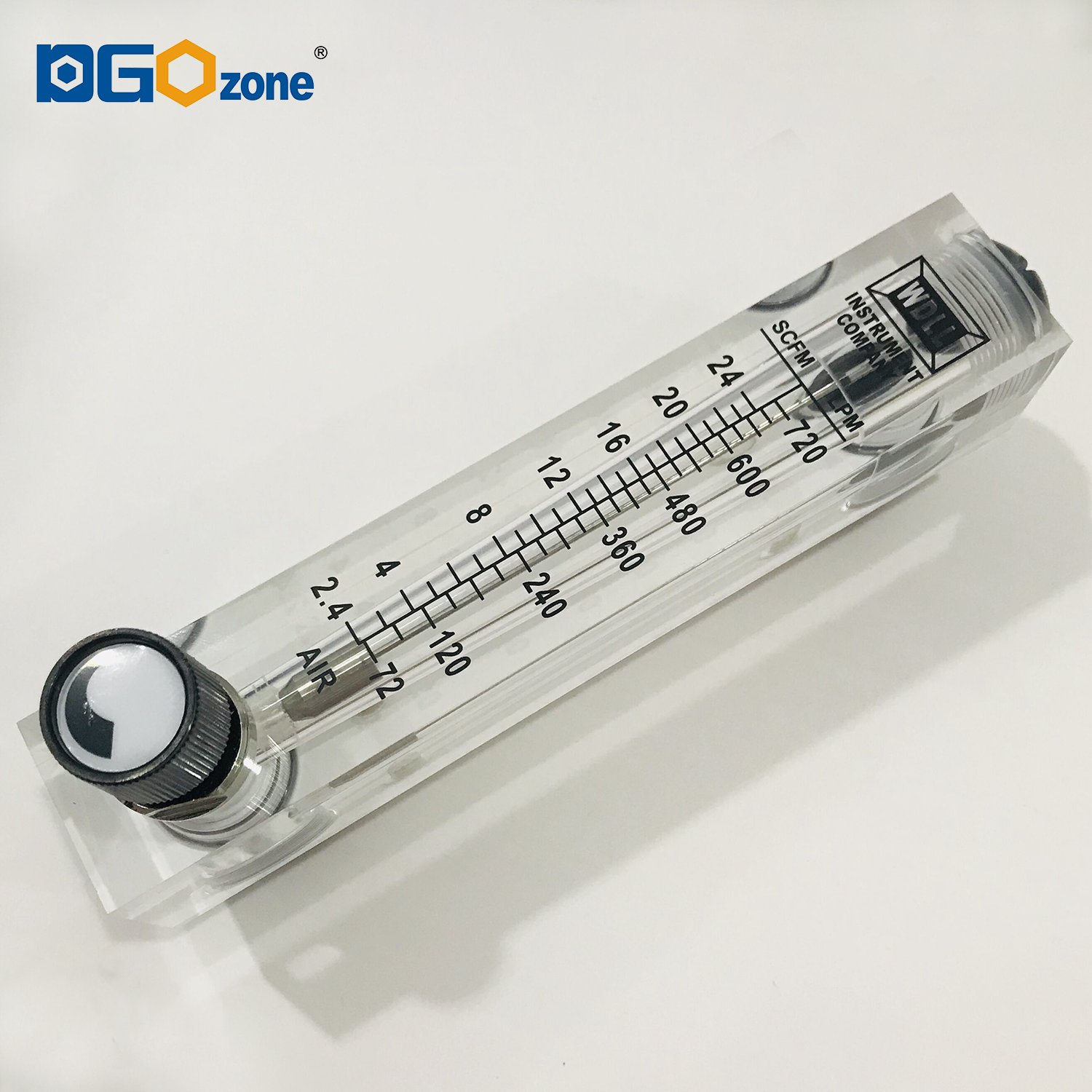 720LPM Acrylic Rotameter 24SCFM air Flowmeters Panel air Gas Flow Meter
