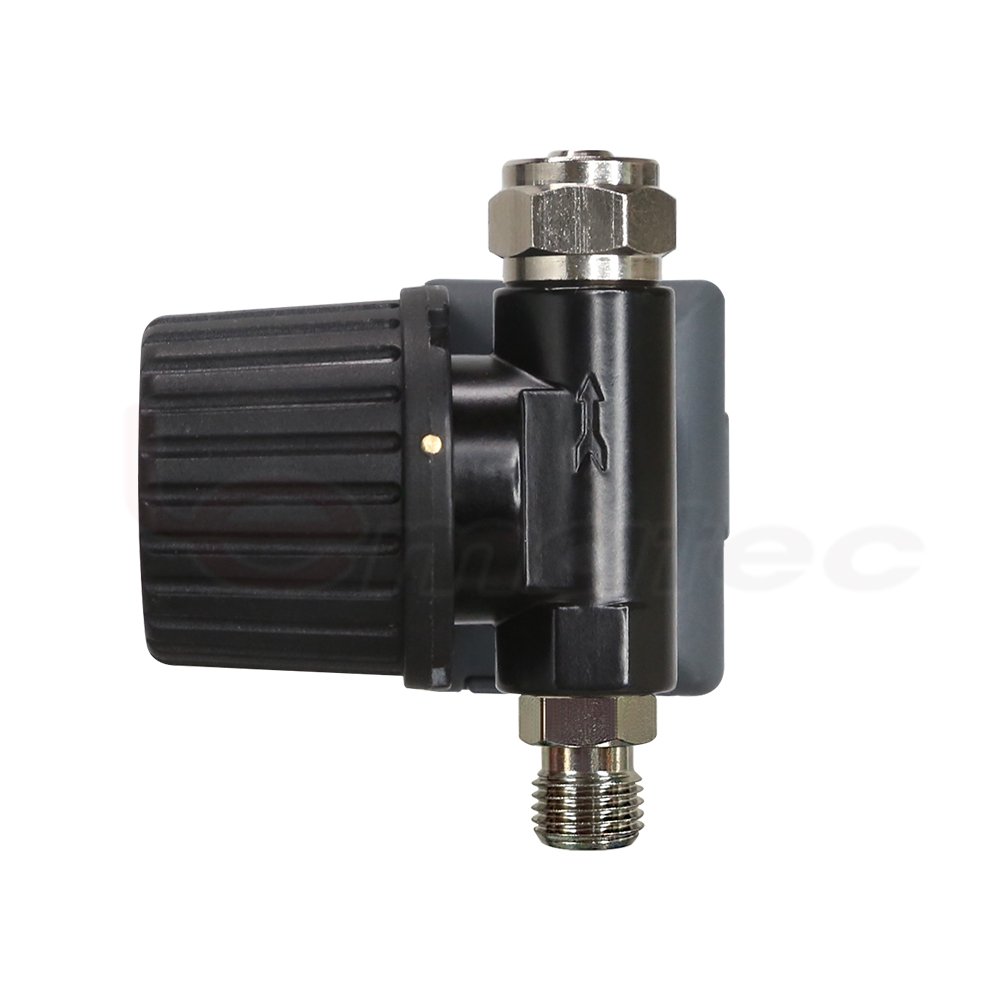 Digital 1/4" Air Pressure Regulator with Tail Gauge for Precise Spray Gun Adjustment