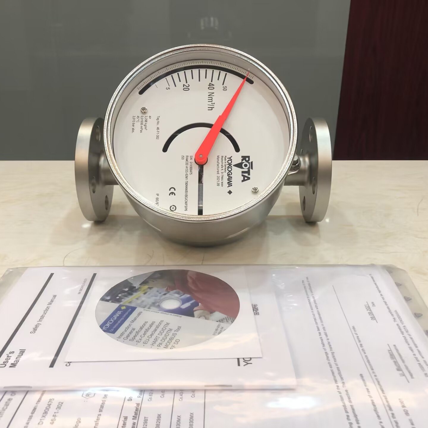 Yokogawa 4-20mA Metal Tube Flow Meter Transmission Type Rotameter RAMC Variable Area RAMC08