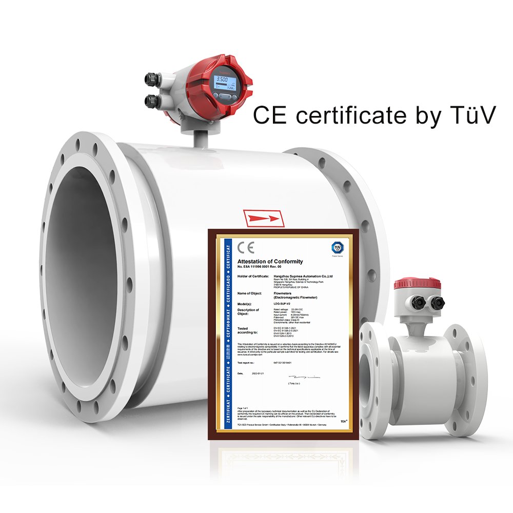 Supmea Supplier Liquid Sewage Water Industrial Electro Magnetic Flow Meter Digital Flowmeter