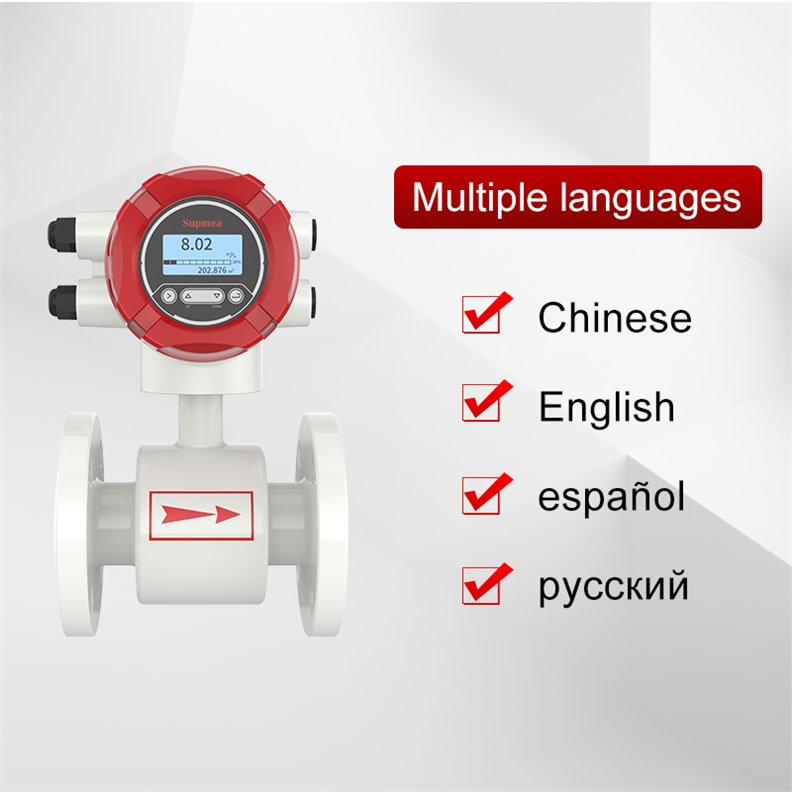 Supmea Supplier Liquid Sewage Water Industrial Electro Magnetic Flow Meter Digital Flowmeter
