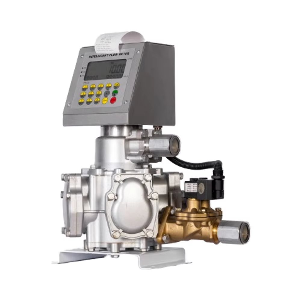 Tatsuno High Quality Piston Flowmeter Preset Control Printer Customizable OEM Support for Water Air-Petrol Service Equipment