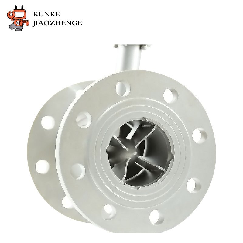 Kunkeandao 4-20 Modbus Protocol Liquid Turbine Flowmeter Stainless Steel Digital for Oil Diesel Water Type Air/Oil Flow Meter