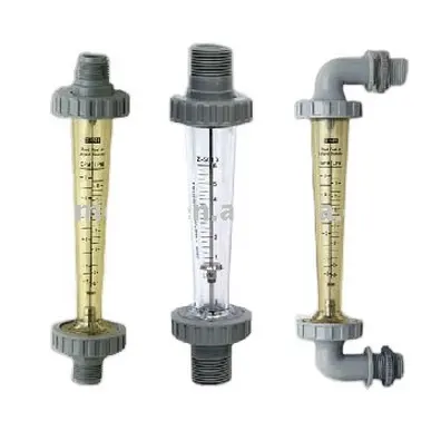 Custom Design Cone Shaped Vertical GLASS Pipeline Variable Area Air Oil Water Flow Meter