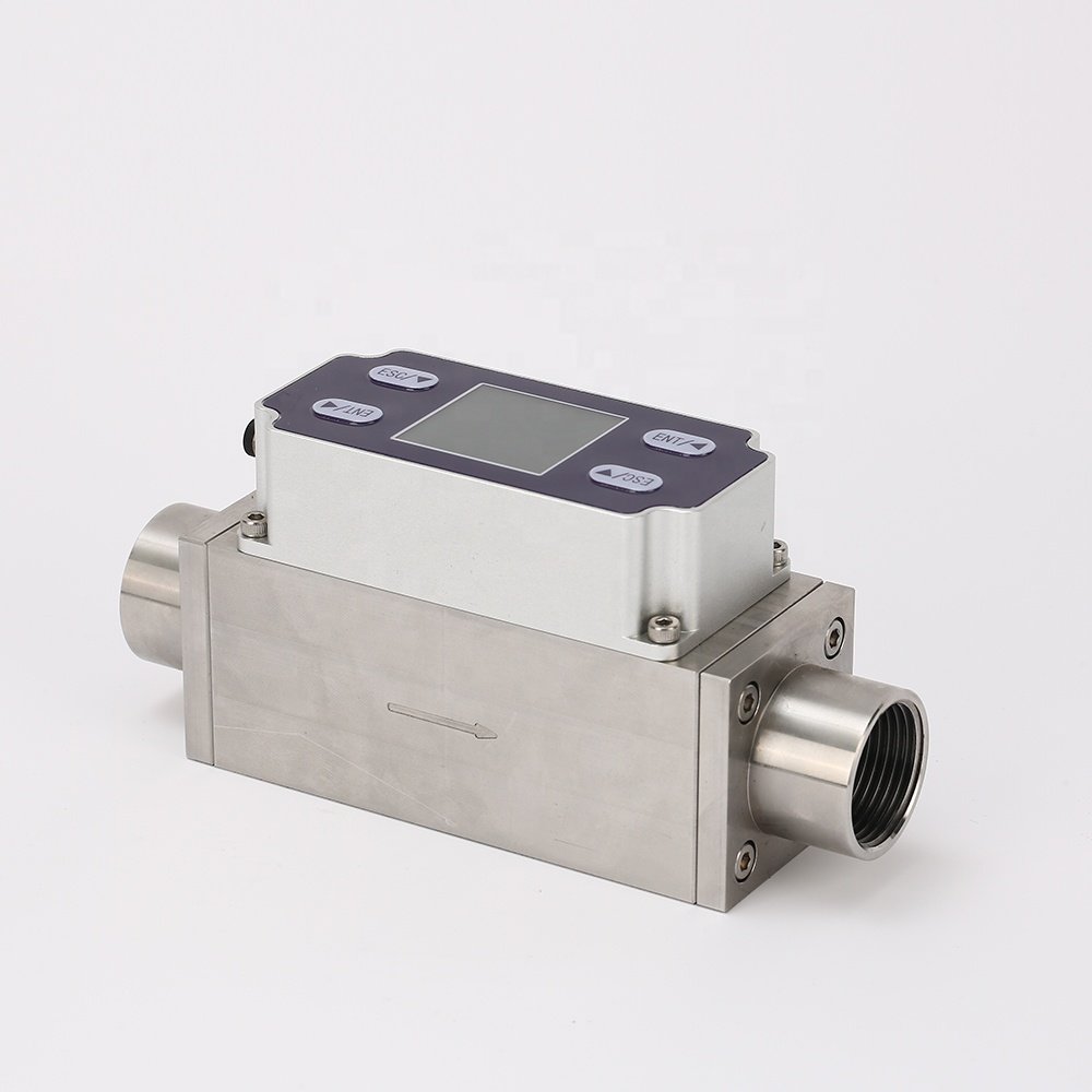 High Clear Gas Flow Meter 10-1000ML/min Methane Nitrogen Oxygen Digital Flowmeter Micro Thermal Gas Flow Meter