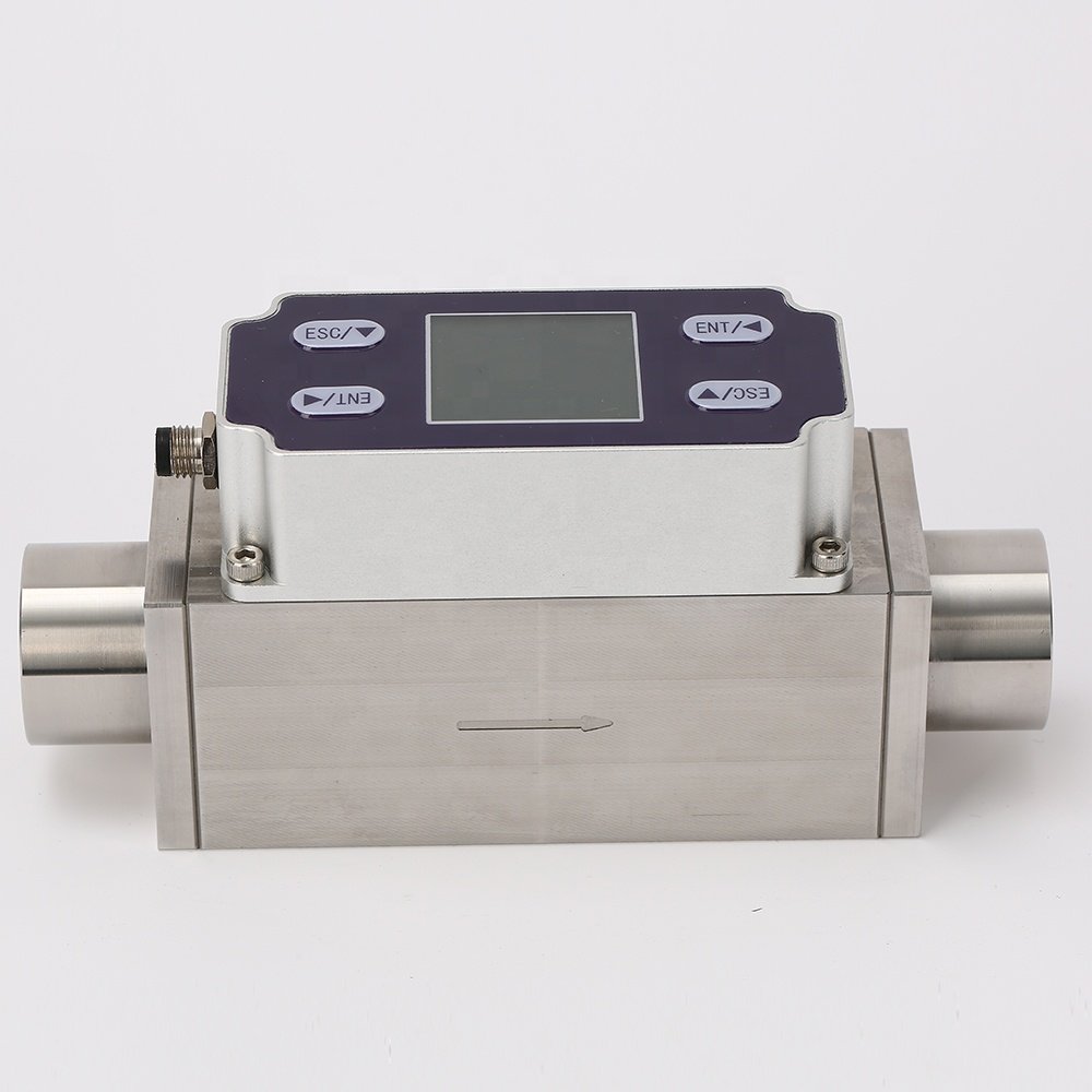 High Clear Gas Flow Meter 10-1000ML/min Methane Nitrogen Oxygen Digital Flowmeter Micro Thermal Gas Flow Meter