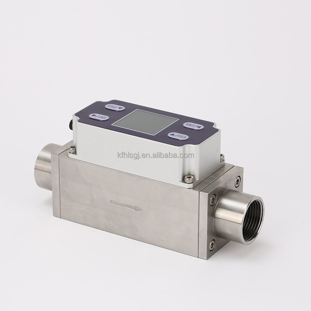 High Clear Gas Flow Meter 10-1000ML/min Methane Nitrogen Oxygen Digital Flowmeter Micro Thermal Gas Flow Meter