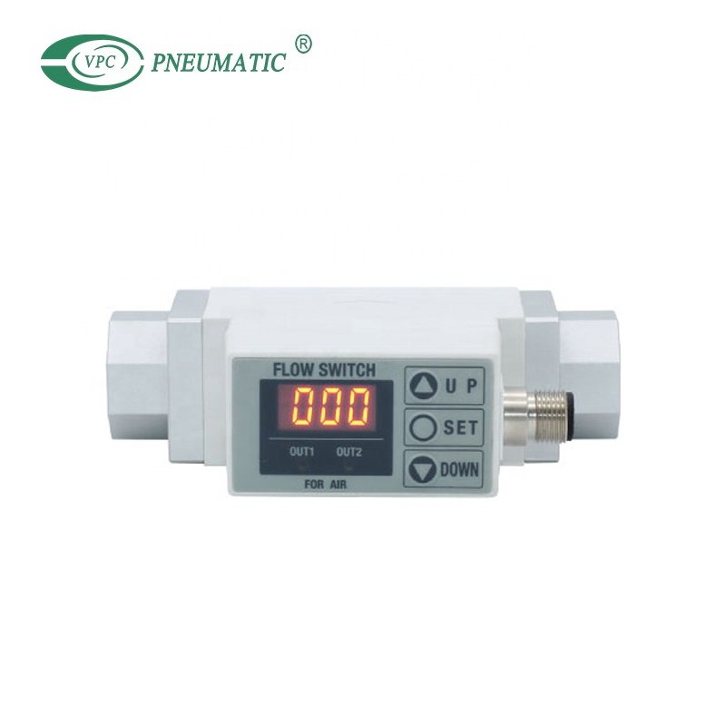 PF2A Digital Air Flow Meter SMC Type 2-Color Display Integrated Digital Flow Switch