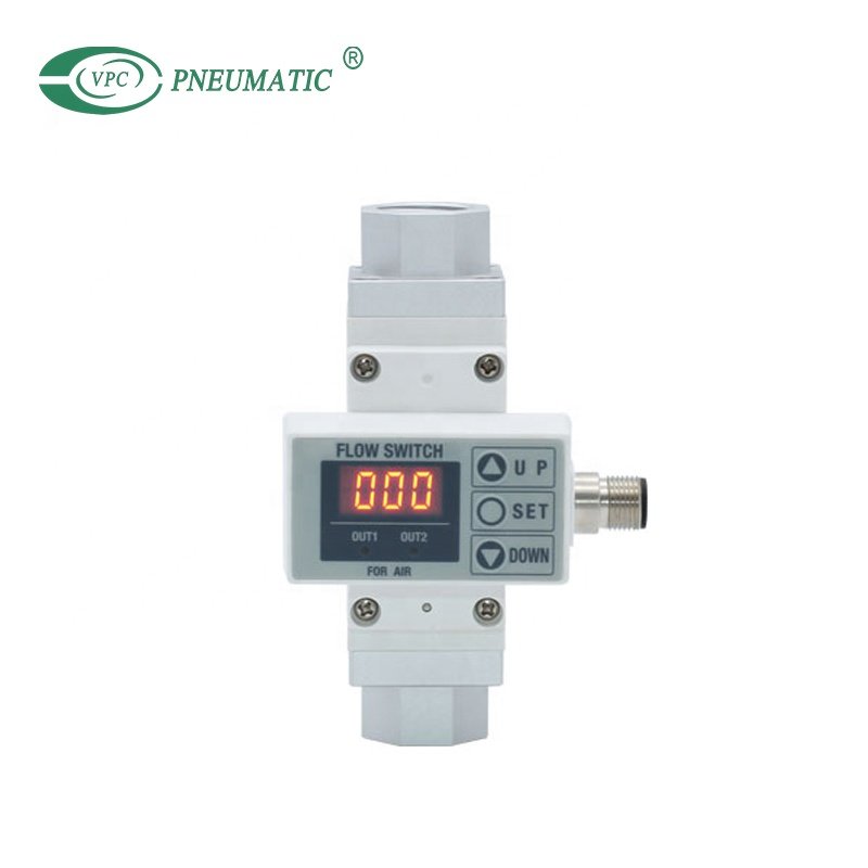 PF2A Digital Air Flow Meter SMC Type 2-Color Display Integrated Digital Flow Switch